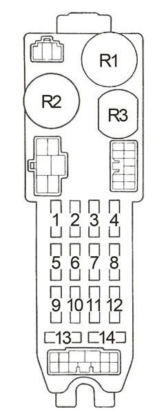 Toyota Corolla AE86 (1983 - 1987) - fuse box diagram ...