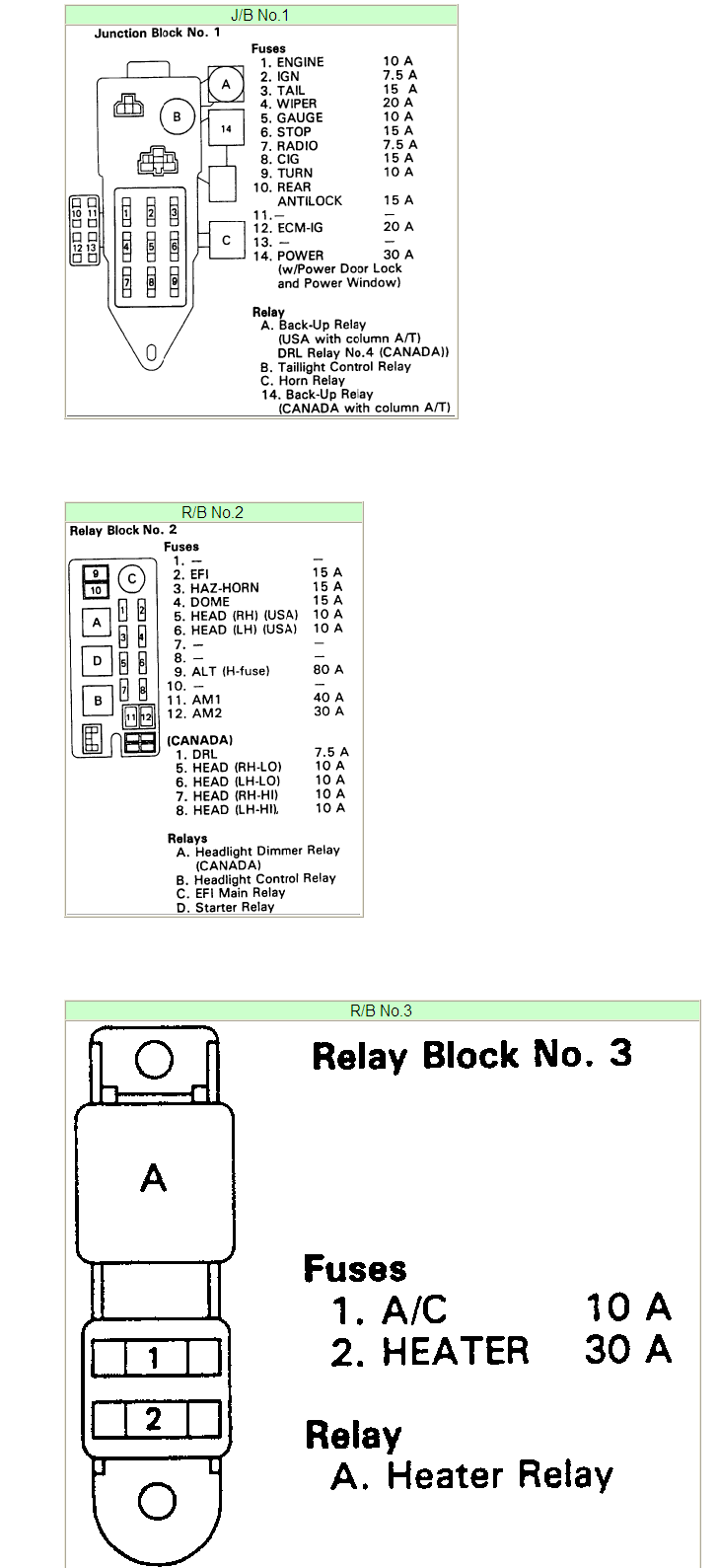 [DIAGRAM in Pictures Database] 1993 Toyota Pickup Fuse ...