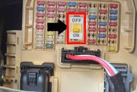 OFF Switch Inside the Fuse Box of a Kia ...