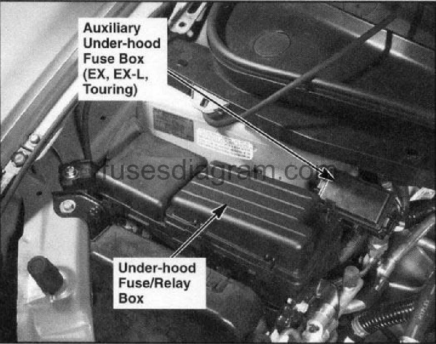 Fuse box Honda Odyssey 2003-2008