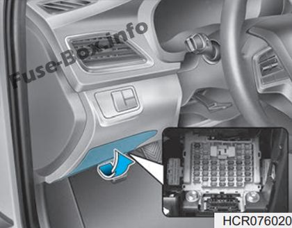 Fuse Box Diagram Hyundai Accent (HC; 2018-2020..)