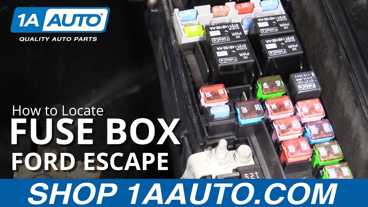 Locate Fuse Box 08-12 Ford Escape ...