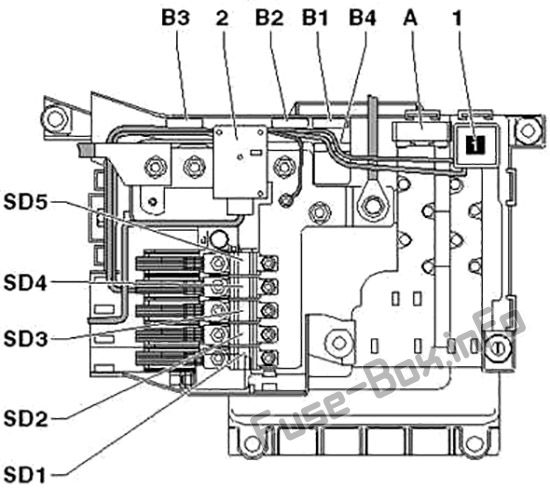 Fuse Box Diagram Audi Q7 (4L; 2007-2015)