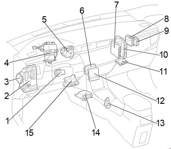 Toyota Auris & Corolla Ascent Fuse Diagram