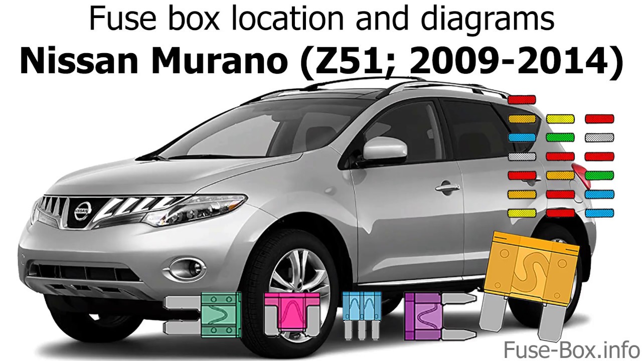 2013 Nissan Rogue AWD Fuse Box Diagrams