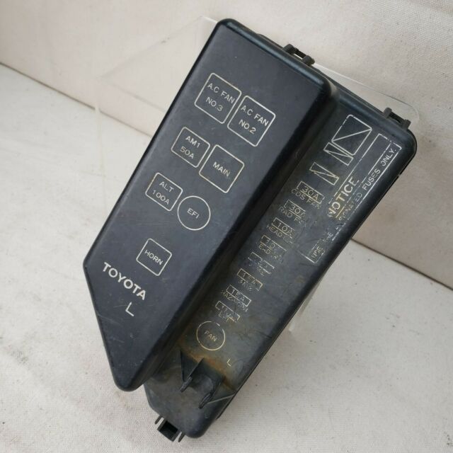 1991 Toyota Tercel Under Hood Fuse Relay Box Cover Lid ...