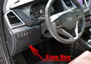 Fuse Box Diagram Hyundai Tucson (TL; 2016-2018-..)
