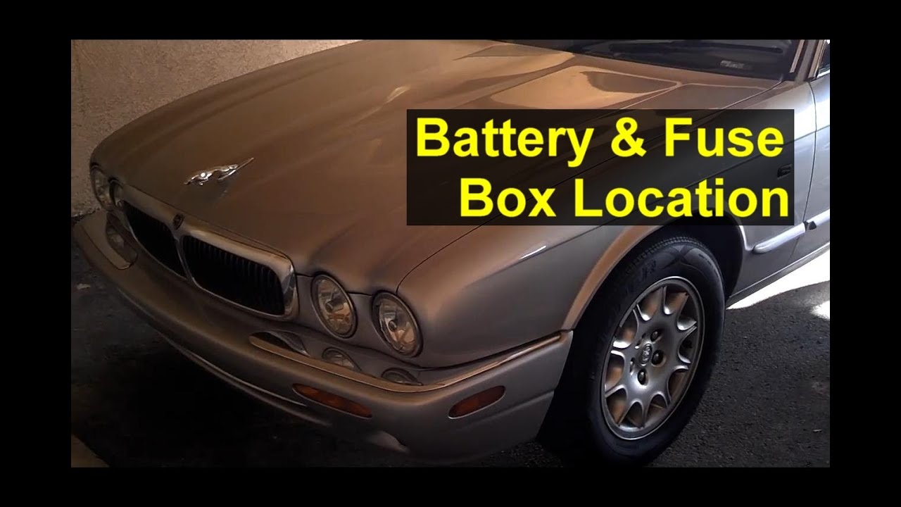 Jaguar battery and fuse box location, battery removal, and ...