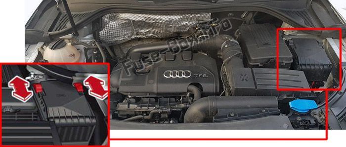 Audi Q3 (8U; 2011, 2012, 2013, 2014, 2015, 2016) Fuse box ...