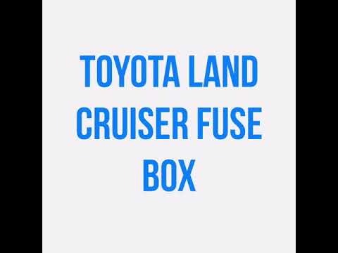 open toyota land cruiser fuse box ...