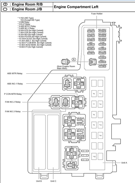 2002 Toyota Avalon Fuse Box Diagram - 2002 Camry Fuse Box ...