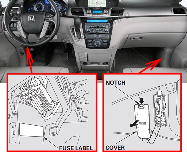 Fuse Box Diagram Honda Odyssey (RL5 ...