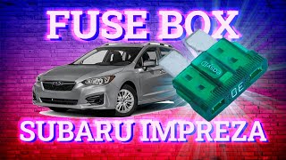 Subaru Impreza (2017-2019) fuse box ...