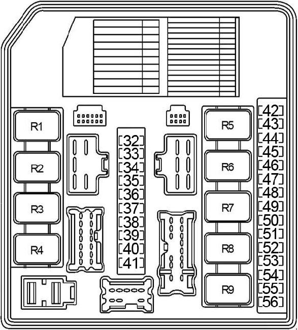 05-'14 Nissan Xterra Fuse Box Diagram