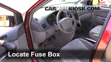 Interior Fuse Box Location: 2004-2010 Toyota Sienna - 2008 ...
