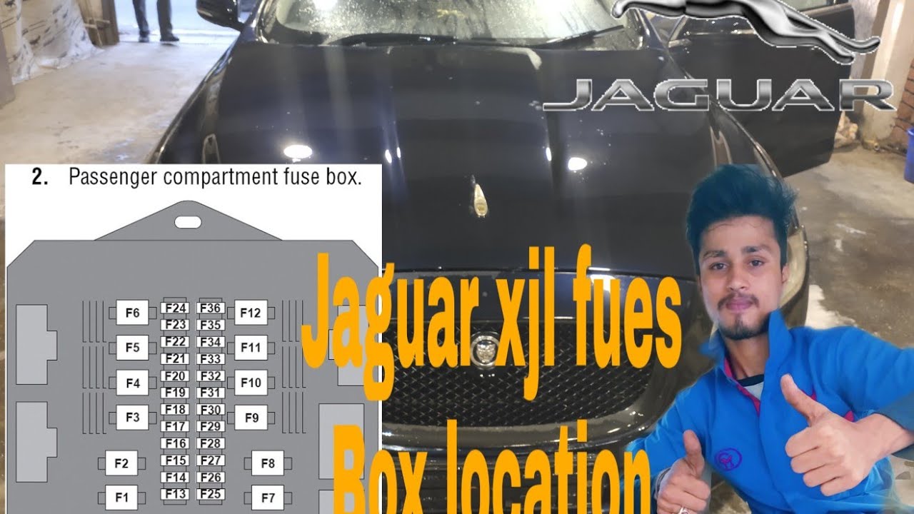 Jaguar XJL fuse Box location - YouTube