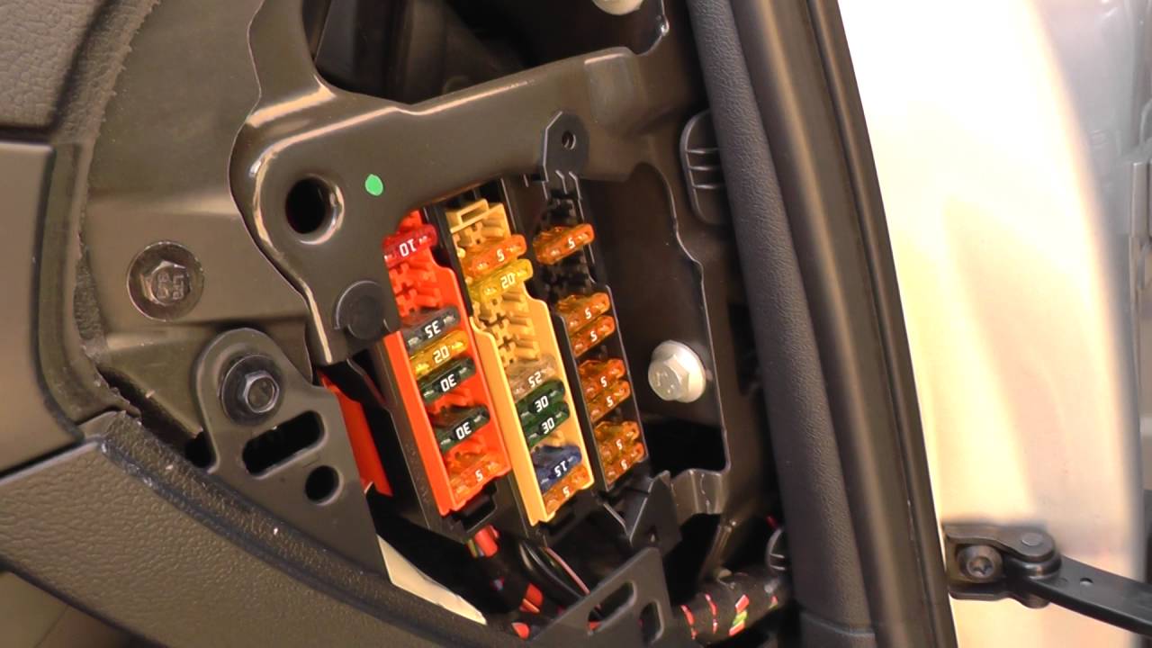 Audi A4 B8 Fuse Box Location 2007 to 2015 - YouTube