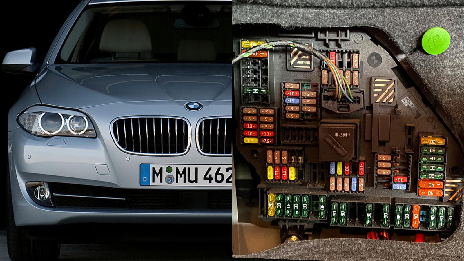 BMW 5 Series F10, F11 fuse, relay panel ...