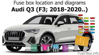 Fuse box location and diagrams: Audi Q3 ...