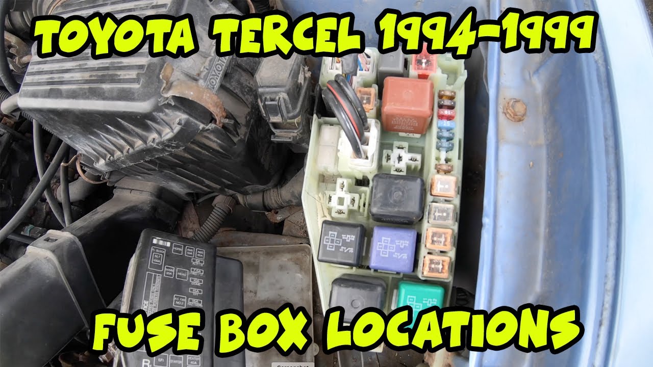 Toyota Tercel 1994 to 1999 Fuse Box ...
