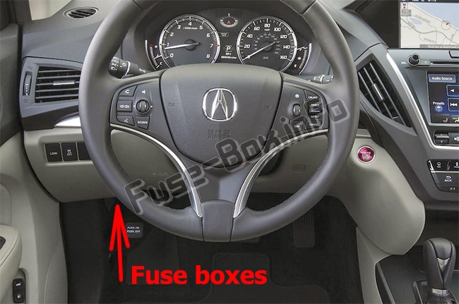 Fuse Box Diagram Acura MDX (YD3; 2014-2018)