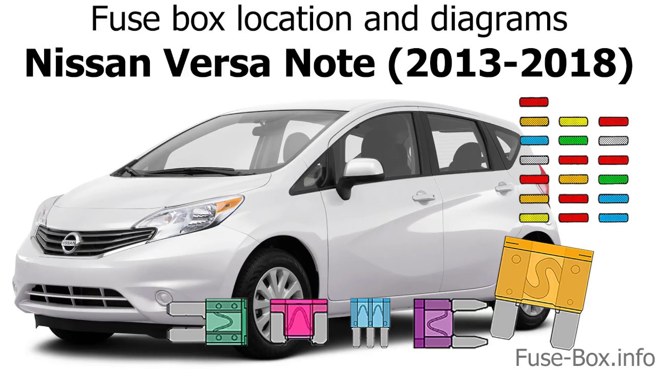 Fuse box location and diagrams: Nissan Versa Note / Note ...