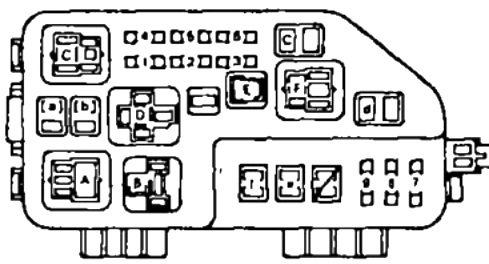 Fuse box diagram Toyota Corona T190 ...