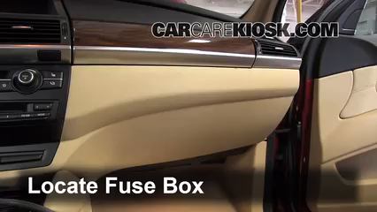 Interior Fuse Box Location: 2008-2014 BMW X6 - 2010 BMW X6 ...