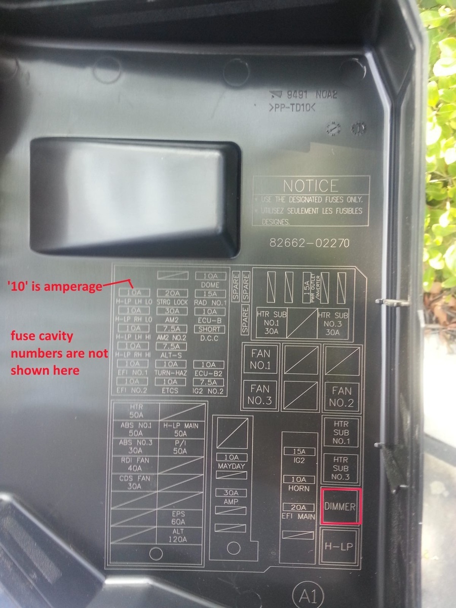 2010 Toyota Camry Le Fuse Box | Wiring Library