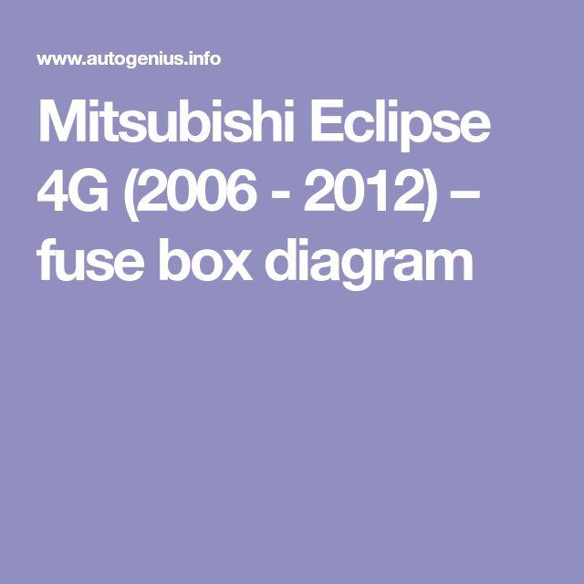 Mitsubishi Eclipse 4G (2006 - 2012 ...