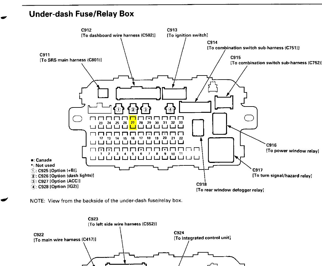 F32 Honda Ridgeline 2014 Fuse Box Diagram | Wiring Library