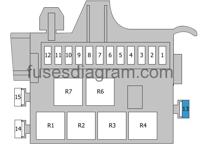 Fuse box diagram Audi A8 (D4)