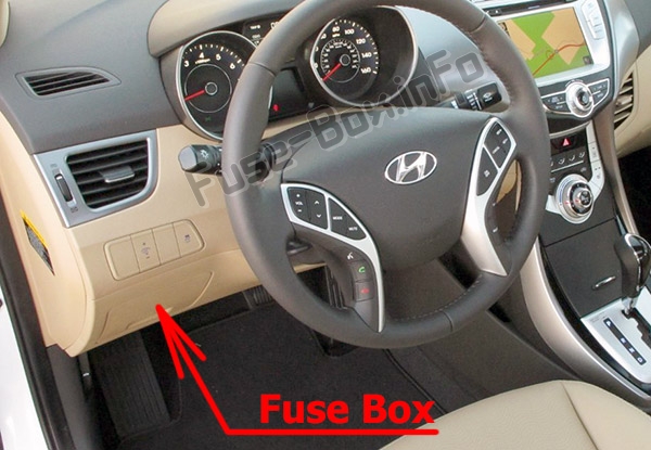 Fuse Box Diagram Hyundai Elantra (MD/UD ...