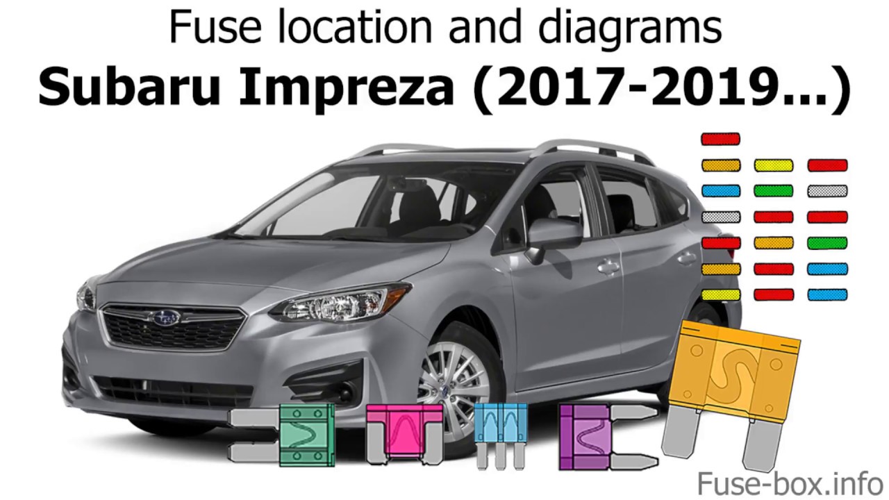Fuse box location and diagrams: Subaru Impreza (2017-2019 ...