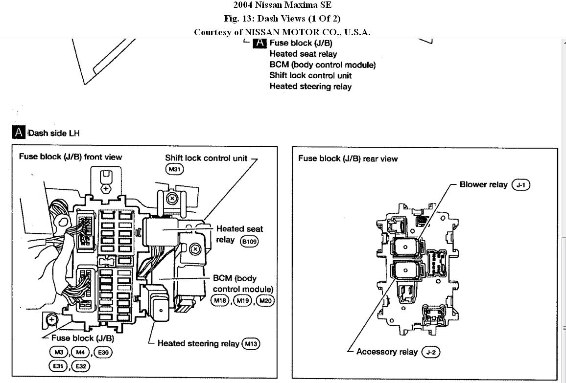 31 2004 Nissan Maxima Fuse Box Diagram - Wiring Diagram List
