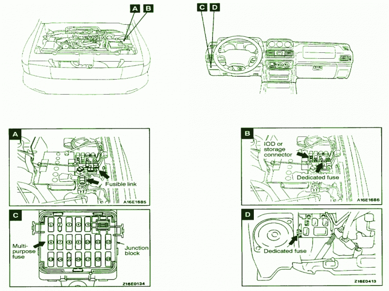 2002 Mitsubishi Montero Fuse Box Diagram - Wiring Forums