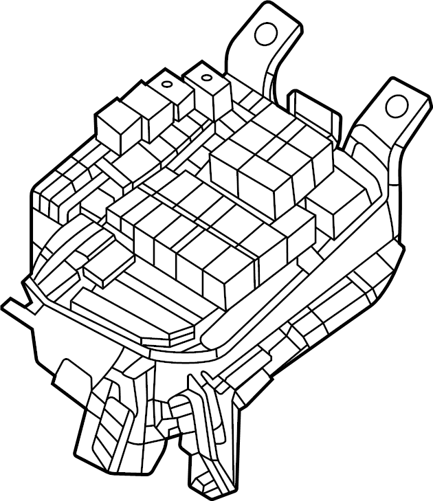 2021 Mazda CX-30 Block, main fuse. Fuse and relay box ...
