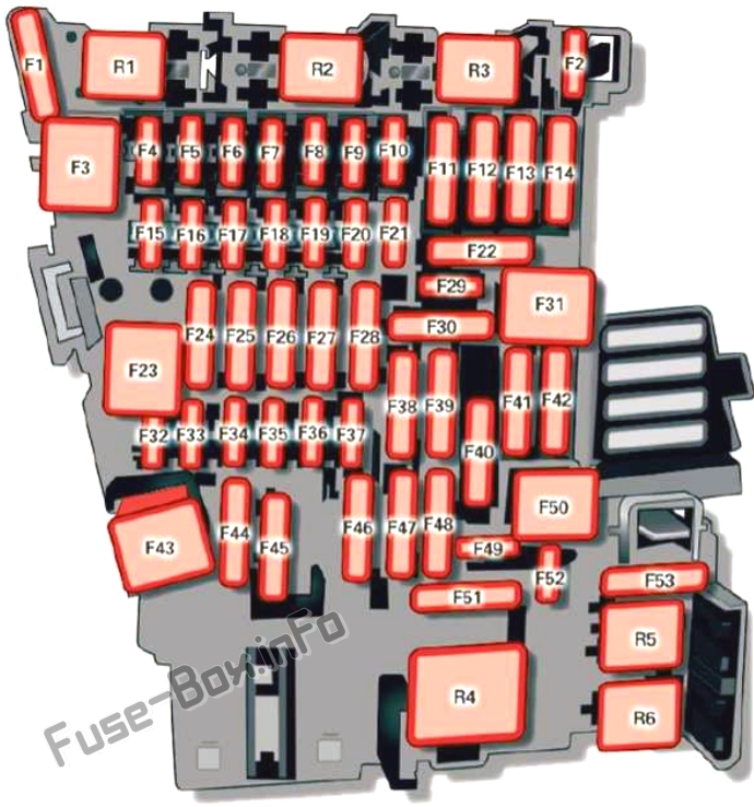 Fuse Box Diagram Audi TT (FV/8S; 2015-2020)