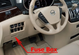 Fuse Box Diagram Nissan Quest (RE52; 2011-2017)