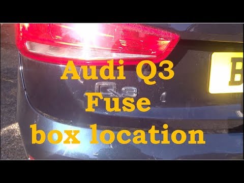 Audi Q3 fuse location - YouTube