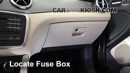 Interior Fuse Box Location: 2015-2019 Mercedes-Benz GLA250 ...