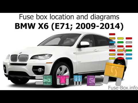 Fuse box location and diagrams: BMW X6 ...