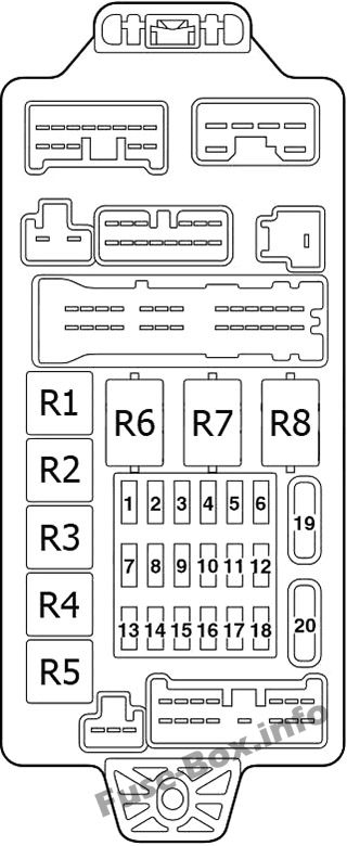 Fuse Box Diagram Mitsubishi Lancer IX ...