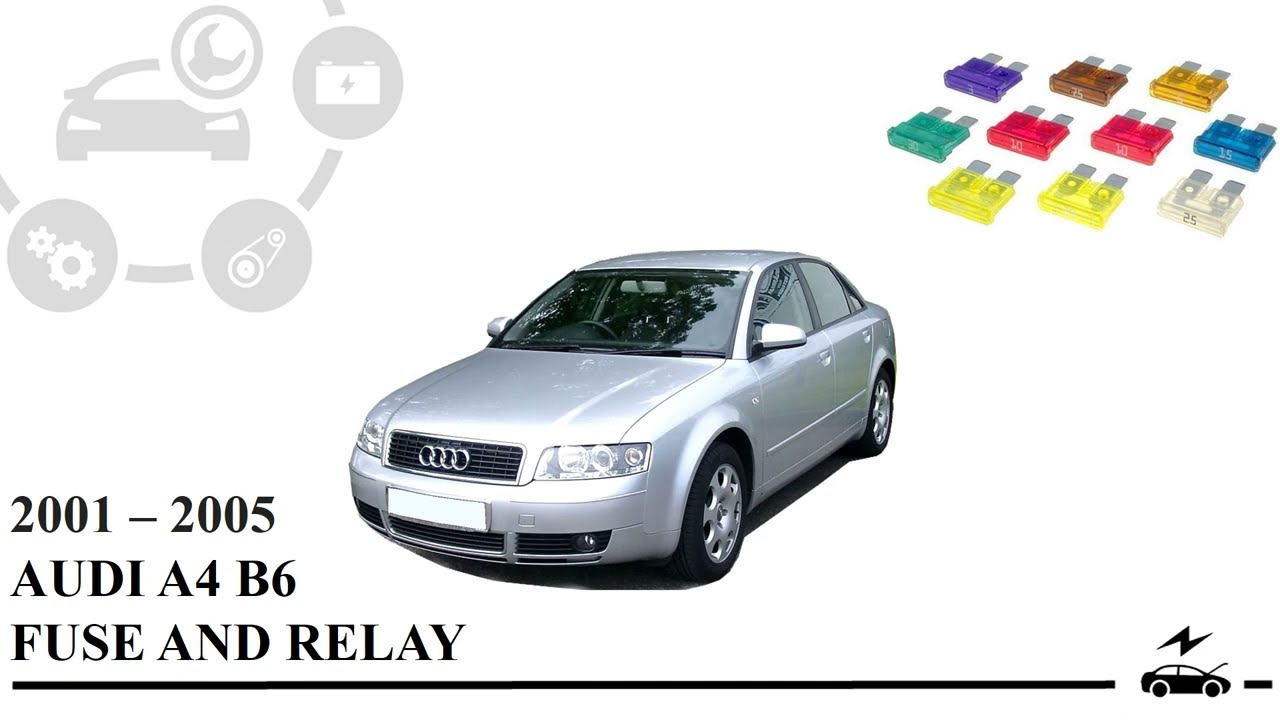 Fuse box diagram Audi А4 B6 relay with ...