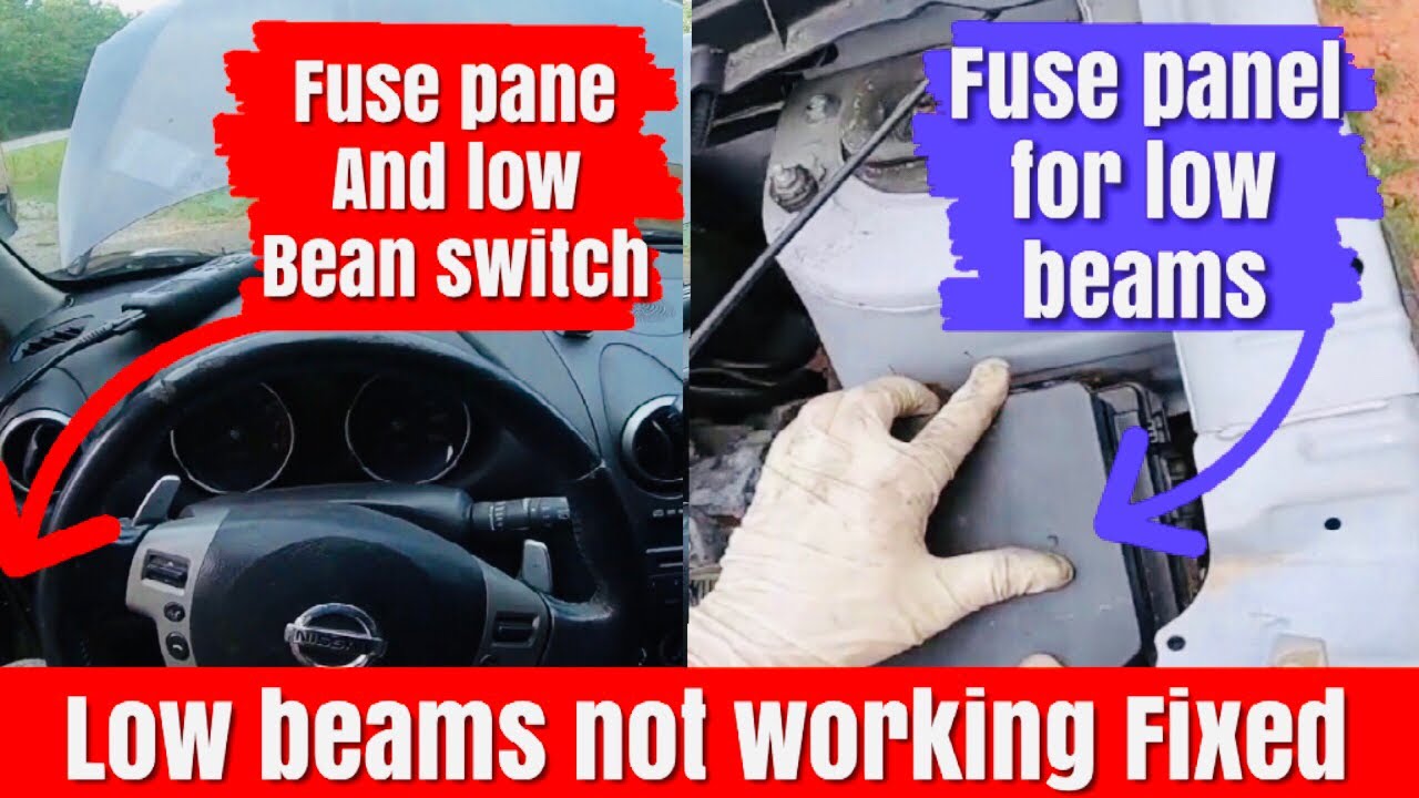 Nissan Rogue low beam lights not ...