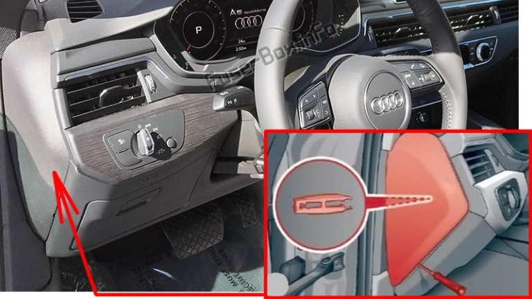 Fuse Box Diagram Audi A5 and S5 (8W6; 2017-2020...)