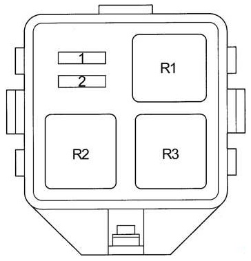 Fuse box diagram Toyota Yaris / Echo 1G ...