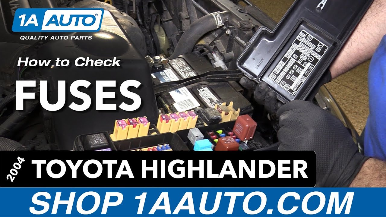 Replace Fuses 00-07 Toyota Highlander ...