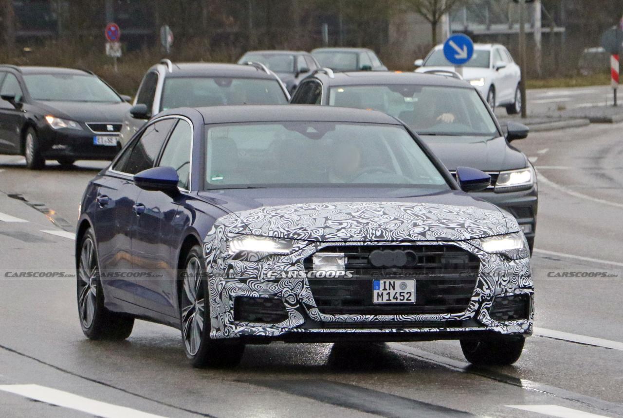 2022 Audi A6 facelift spied testing ...
