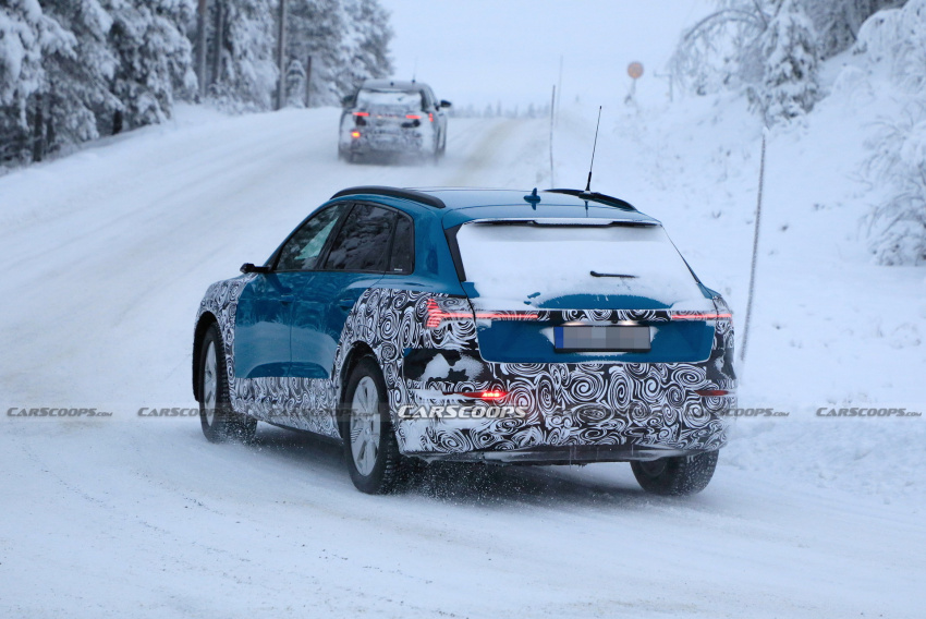 2023 Audi E-tron Facelift Spied Testing In Cold Weather
